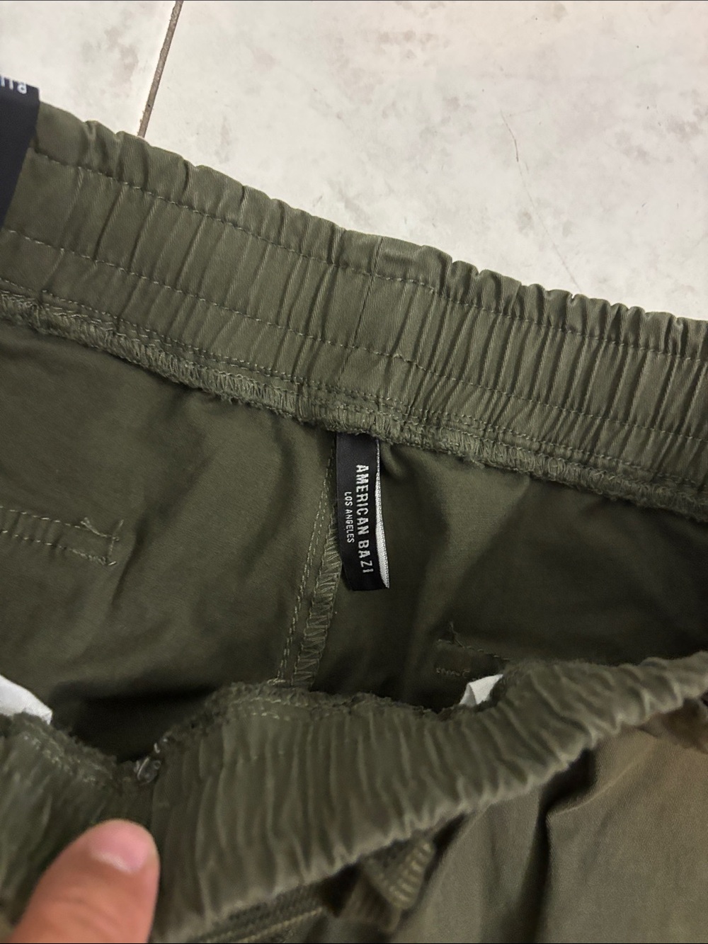 Men's Olive Green Cargo Jogger Cargo Sweat Pants - Utility Style - Picture 5 of 10